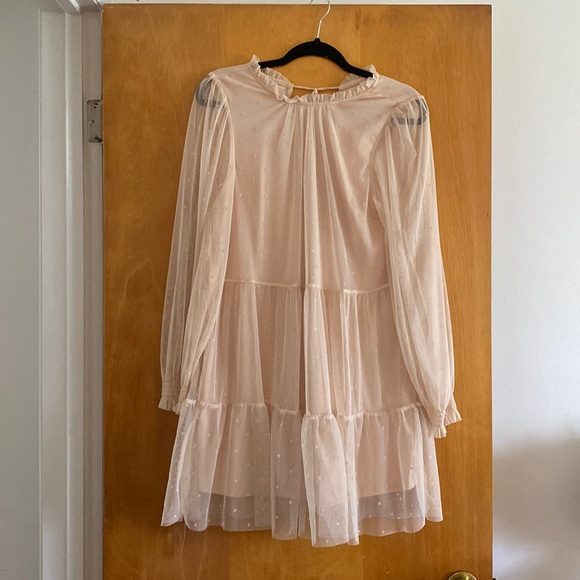 H&M Dresses & Skirts - Lightweight beautiful polkadot dress for summer worn once! Light pink color.